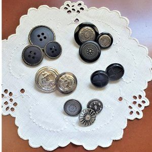 Vintage Buttons, Lot of 13